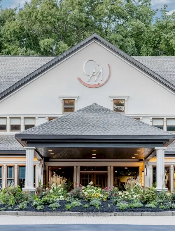 main entrance at Chateau Merrimack Resort & Spa